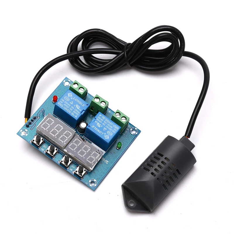 XH-M452 Humiture LED Digital Thermostat Humidistat DC 12V  Controller Regulator