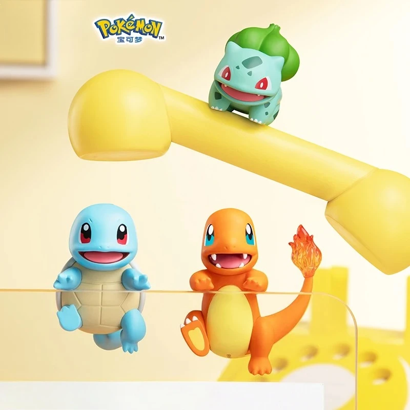 Pokemon Anime Actiefiguren Eevee Bulbasaur Pikachu Modellen Desktop Decoratie Ornamenten Auto Ornamenten Kinderspeelgoed