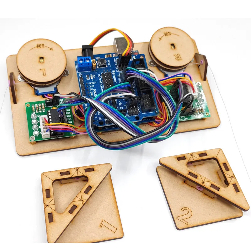 Drawbot Stepper Motor Pull-wire Servo Color Plotter Automatic Wall Painting Robot Compatible with Arduino