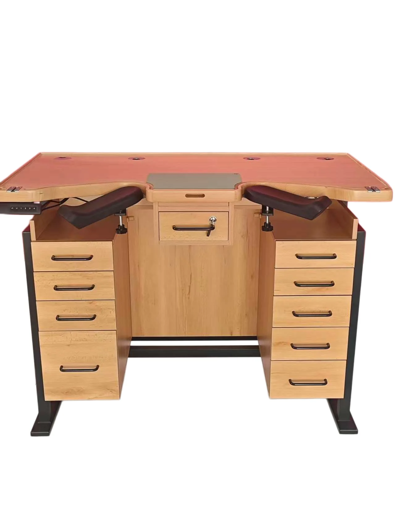 Watch Repair Tools: New Model Watch Repair Lift Table, Electric Height-Adjustable Workbench, Beech Wood Repair Table