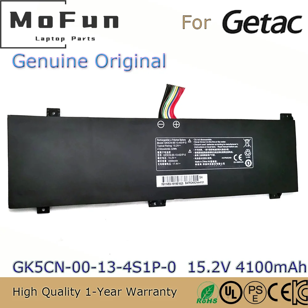 Brand New Original GK5CN-00-13-4S1P-0 15.2V 4100mAh Laptop Battery for Getac Tongfang GK5CN00134S1P0 GK5CN5Z GK5CQ7Z Schenker