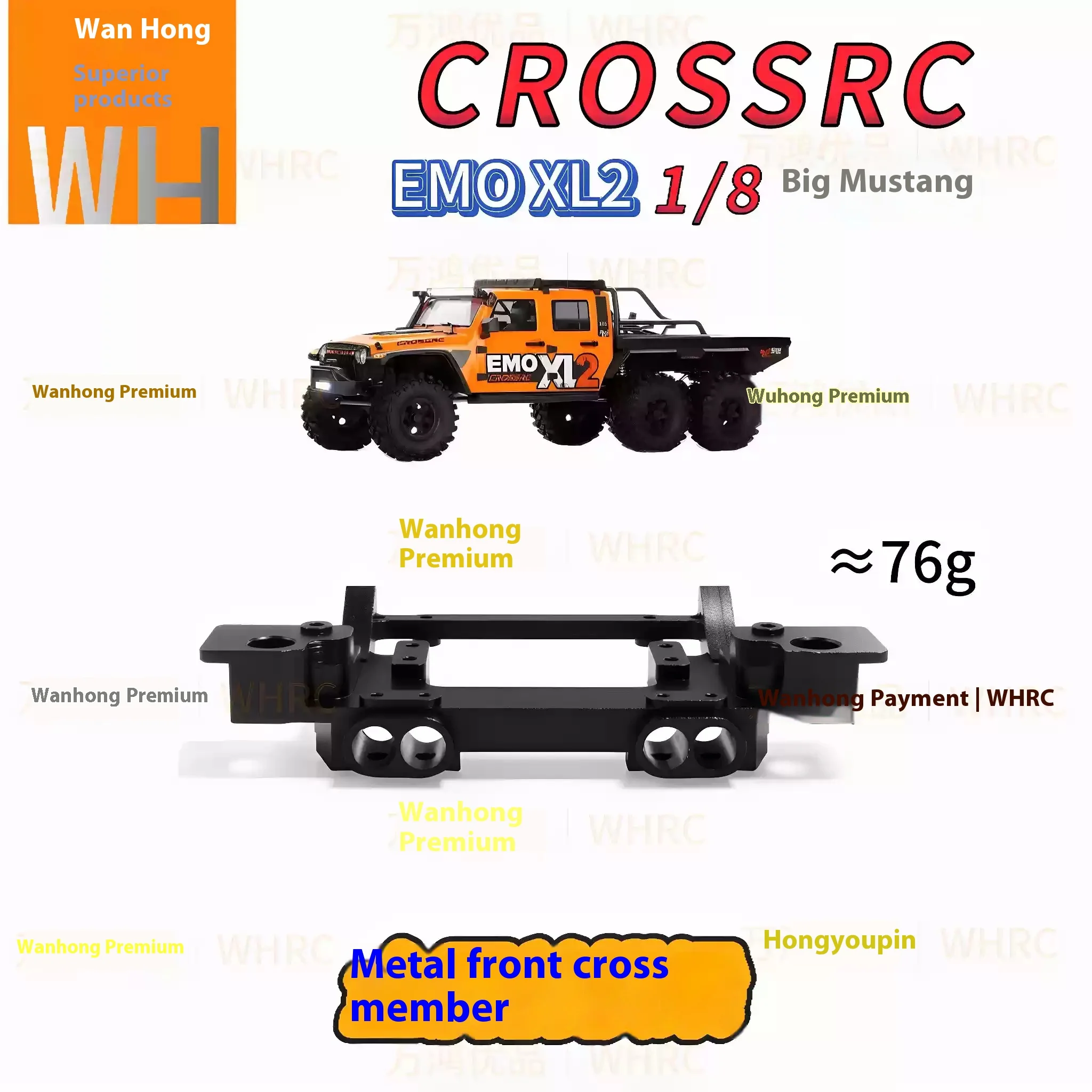 Crossrc Emo Series Emoxl2 X5 X4 X3 X2 Xs Metal Upgrade Accessories Front Metal Crossbeam Brass Counterweight Block image 3