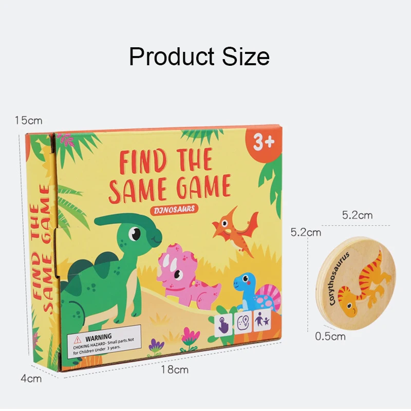 Montessori Puzzle Matching Toy Cognitive Memory Find The Same Focus Fraining Thinking Board Game Educational Toys For Children