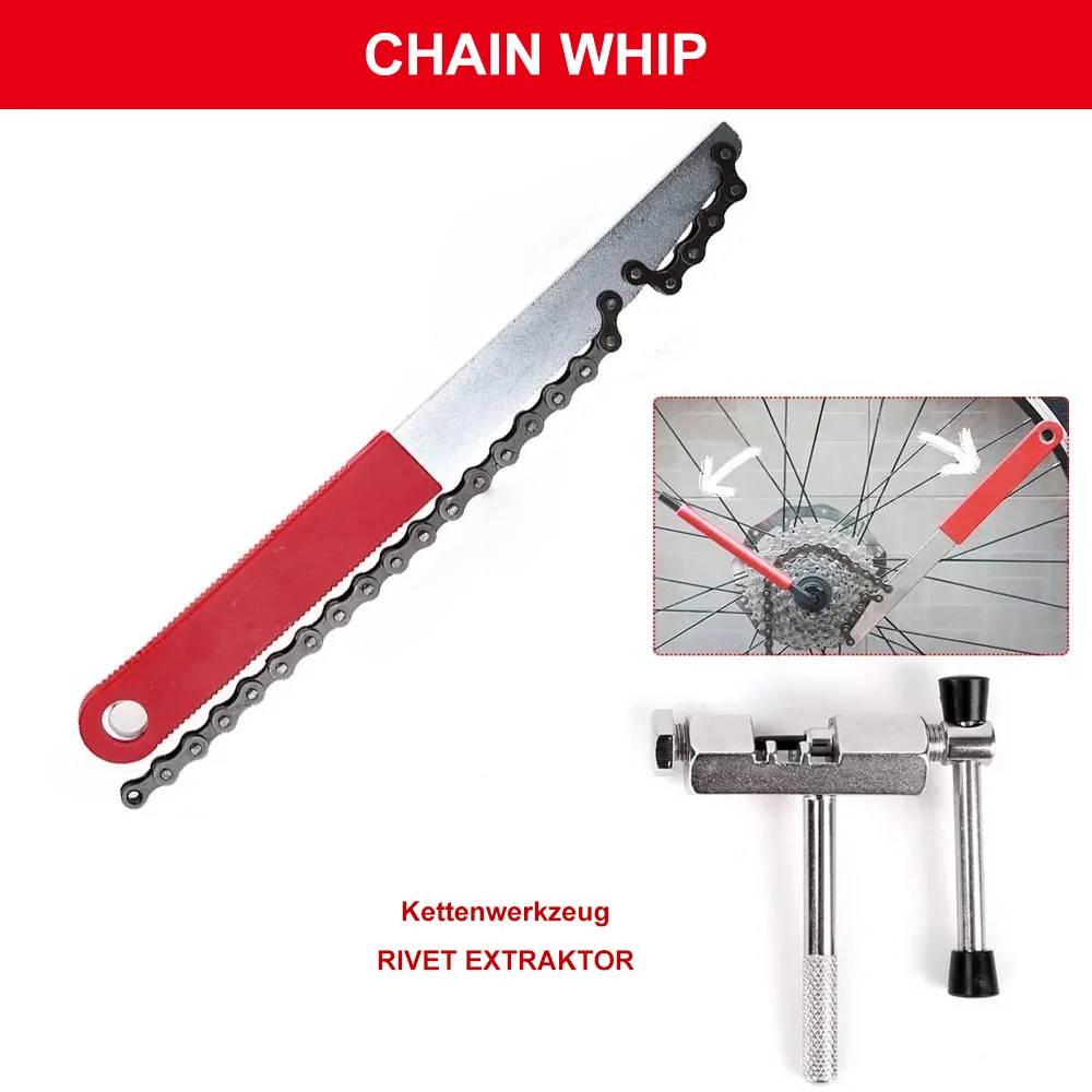 44 stücke Fahrrad Reparatur Werkzeug Extractor Set Fahrrad Werkzeug Box Kette Breaker Cutter Kurbel Puller Schwungrad Entfernung Fahrrad Schlüssel Fix werkzeug – Detail 4