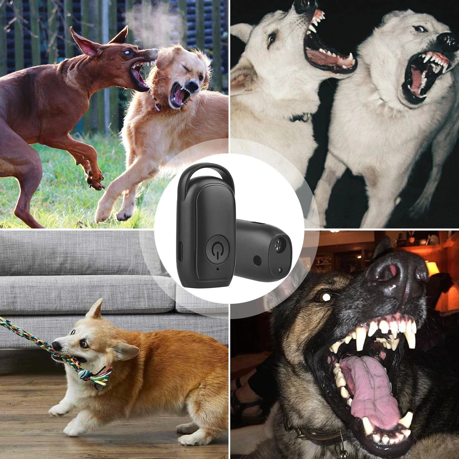 Repelente ultrasónico para perros, dispositivo de Control de ladridos fácil de usar, repelente portátil para perros, práctico dispositivo de entrenamiento para perros para uso doméstico