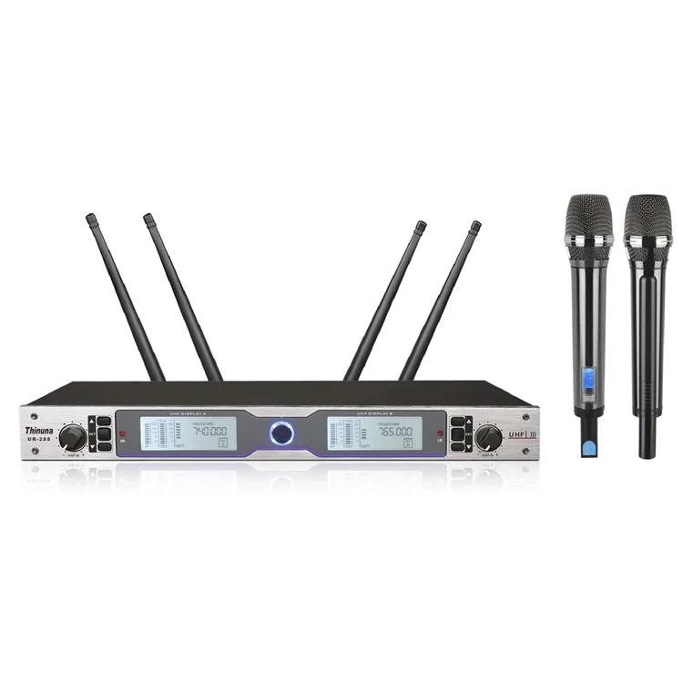

Thinuna UR-288 Professional Audio FM Wireless Headset KTV Handel UHF Handheld Mic Outdoor 300 Meters UHF Wireless Microphone