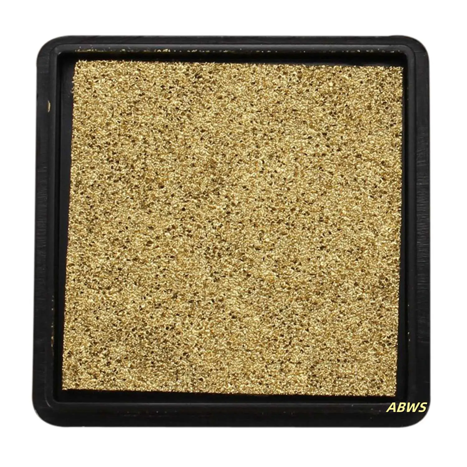 2Pcs Ink Pad Stamp Pad For Wedding Letter Document, Golden & Silver