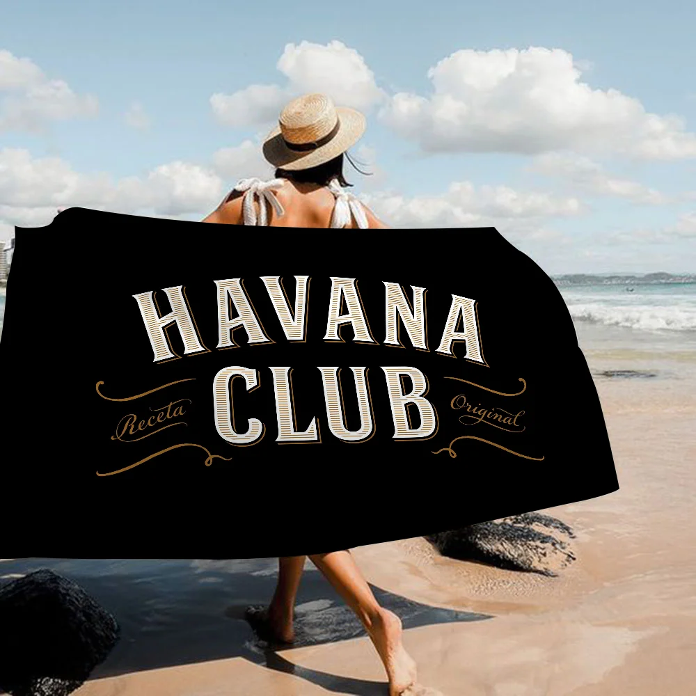 Havana Club Badetuch, Mikrofaser, weich, wasserabsorbierend, atmungsaktiv, für Mädchen und Kinder, dekoratives Cartoon-Strandtuch