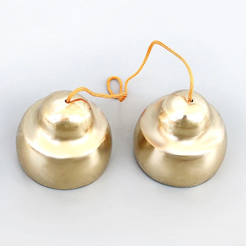 Copper Tinkle Bell Professional Handmade Tibetan Bell Meditation Sound Healing Adult Children's Musical Bells Orff Instruments
