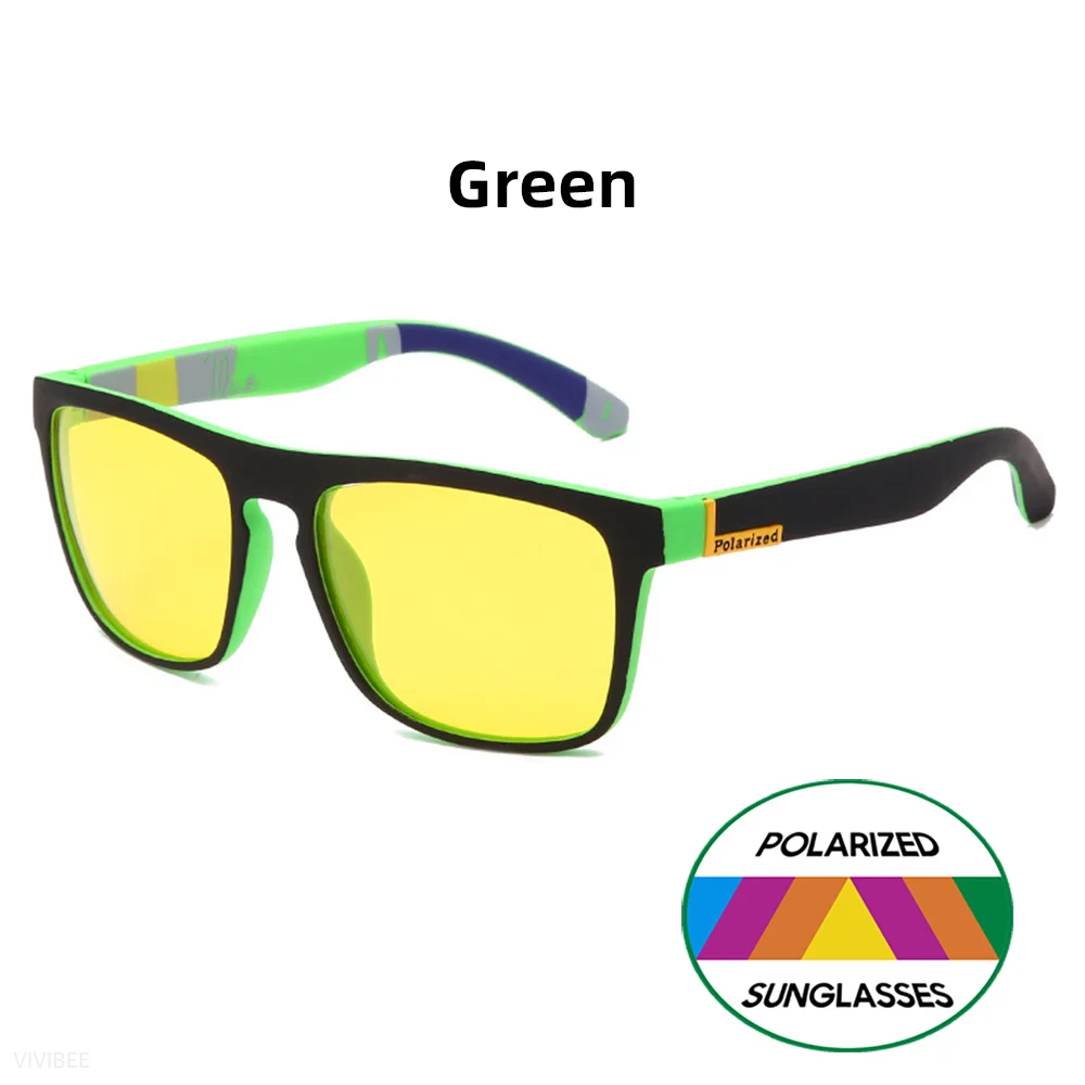 VIVIBEE Nachtsichtbrille Gelb Polarisiert UV400 Männer Platz Schutzbrillen Sport Frauen Blendschutz Auto Okulare – Detail 10