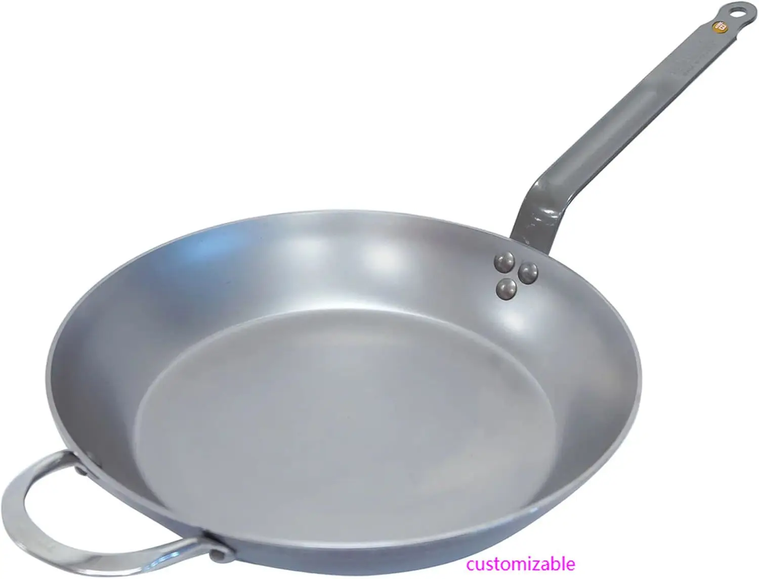 

MINERAL B Carbon Steel Fry Pan - 14” Diameter, 10.25” Cooking Surface - Ideal for Searing, Sauteing & Reheating - PFAS