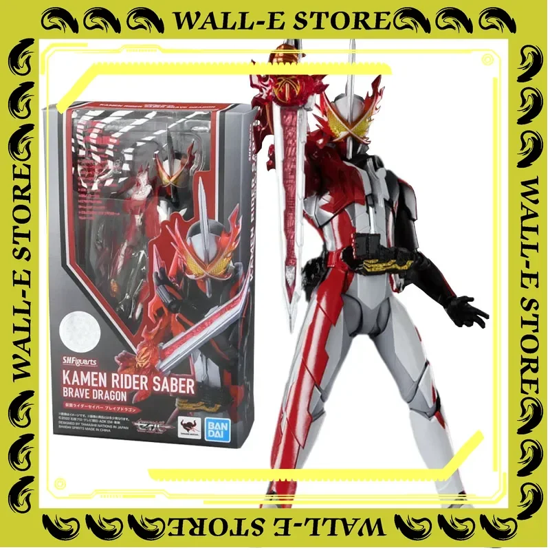 

Bandai Genuine Figure Kamen Rider Saber Model Kit Anime Figure SHF Kamen Rider Saber Brave Dragon Collection Action Figure Model