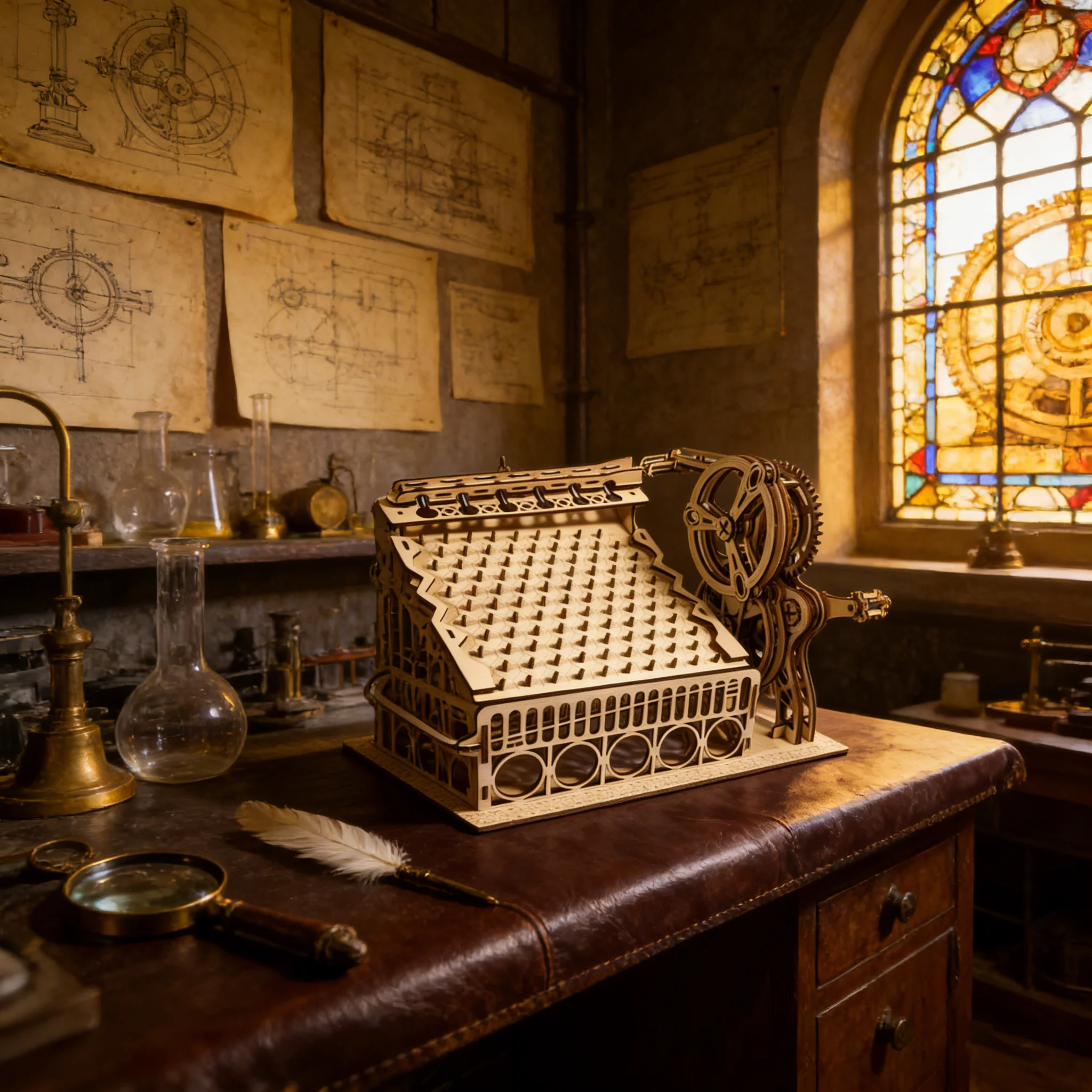 

Wooden Mechanical Slide | Handcrafted 3D Assembly Model, Immersive Building Experience, Exquisite Desktop Decoration