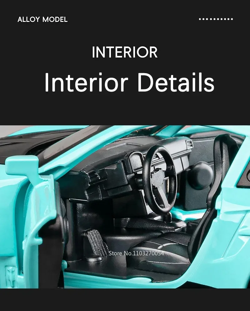1:32 911 GT3 RS Macan Legierung Sportwagen Druckguss Modell Spielzeug Ornament Türen Geöffnet Sound Licht Zurückziehen Fahrzeuge Kinder Festival Geschenk – Detail 7