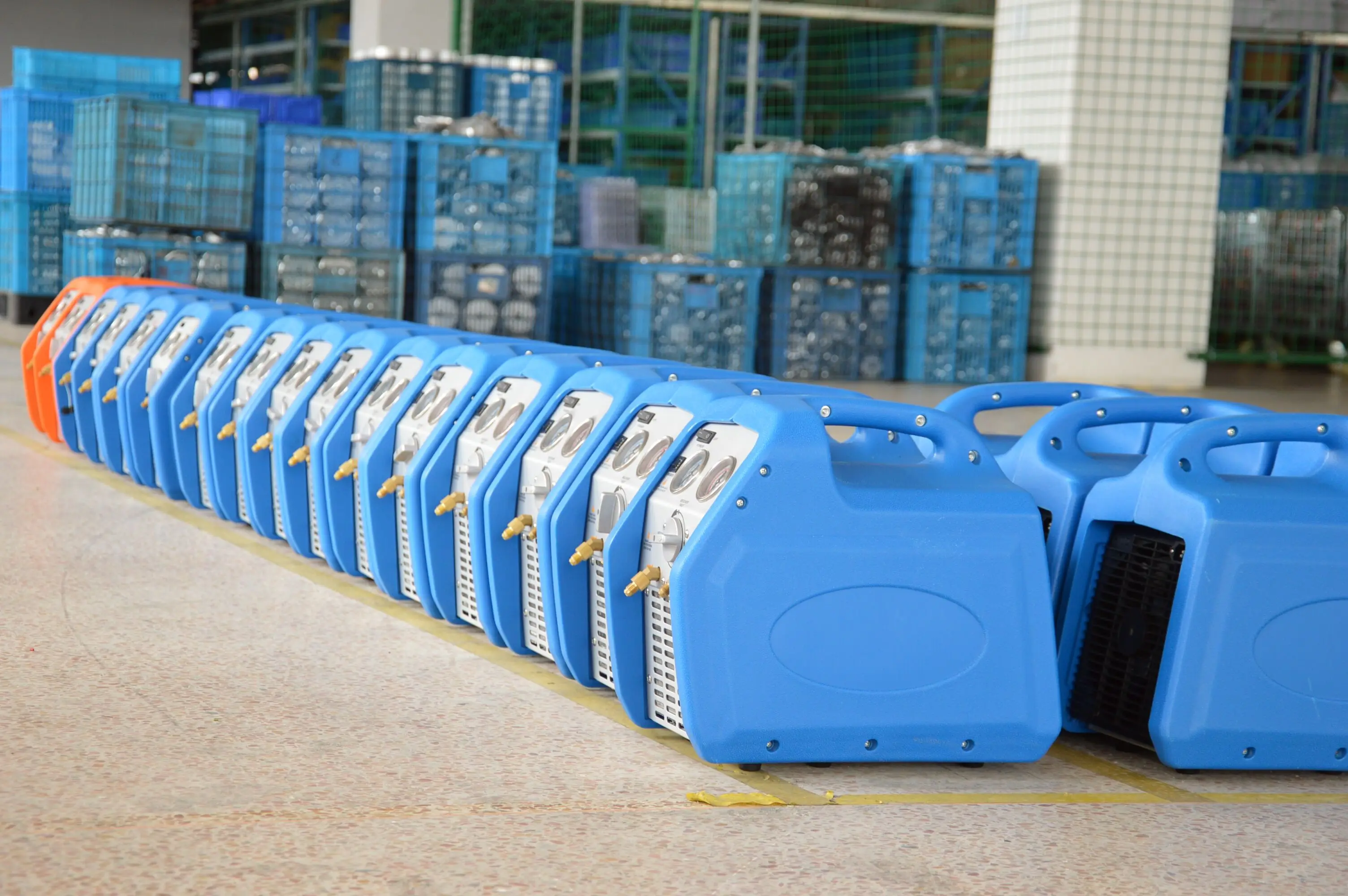 RR500 High‑Pressure Refrigerant Recovery Machine Dual Gauge Refrigerant Recycling Tool for HVAC Refrigeration Repair Jobs