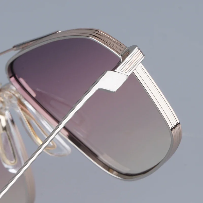 JMM JAGGER مصمم متدرج خارجي مصنوع يدويًا في اليابان نظارات شمسية Uv400 مصنوعة من خليط معدني كلاسيكي عالي الجودة مع حافظة