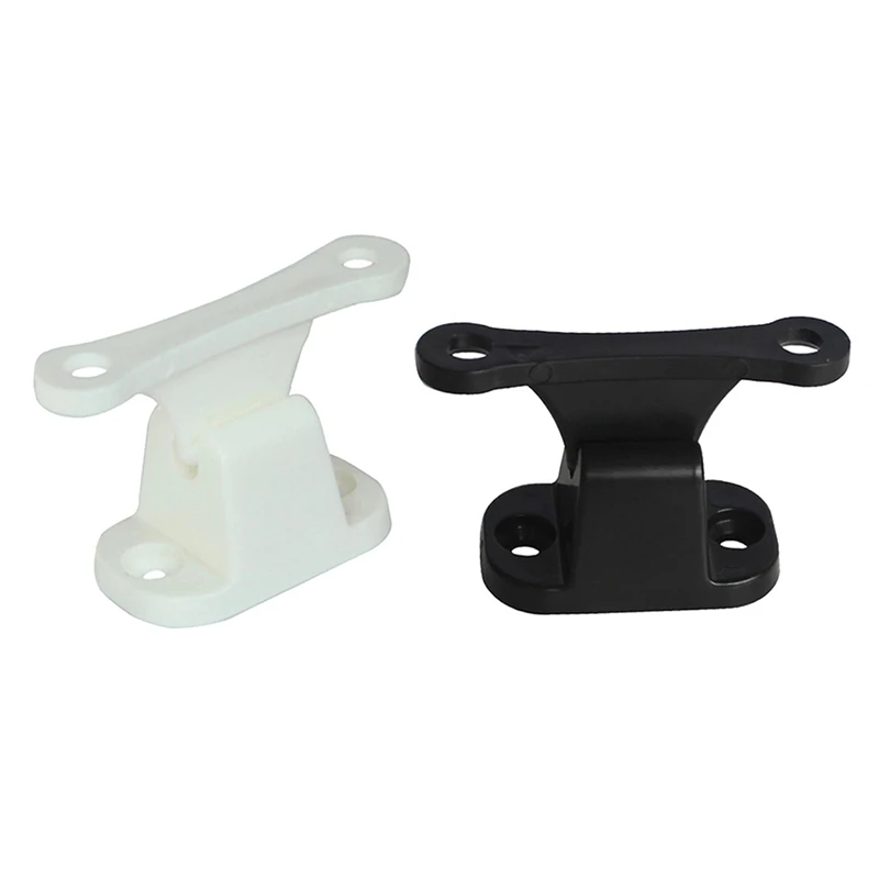 4X Door Retainer Kit T Shape Door Stop Retaining Catch Latch For Rv Caravan Motorhome Boat Door Retainer Holder White