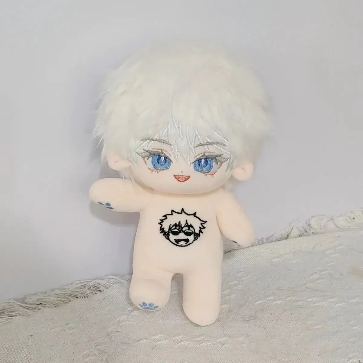 20cm ausgestopfte Anime Jujutsu Kaisen Satoru Gojo süße Baumwoll puppe Spielzeug für Kinder Erwachsene Plüsch puppe Sammler Plüschtiere Geschenk