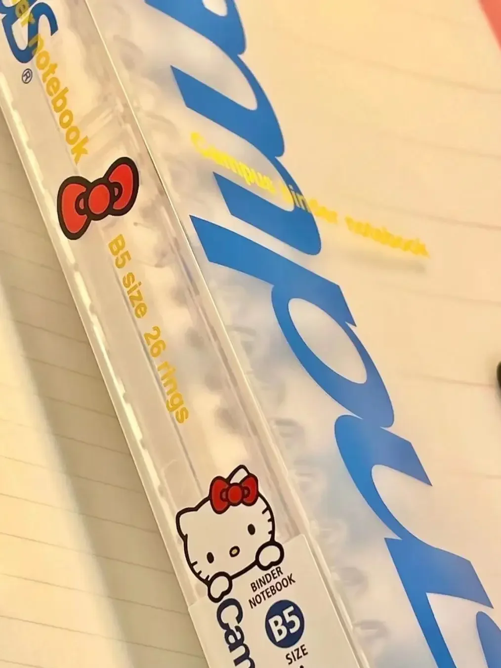 Hello Kitty Notebook Transparent Cover Case Suitable for B5 notebook