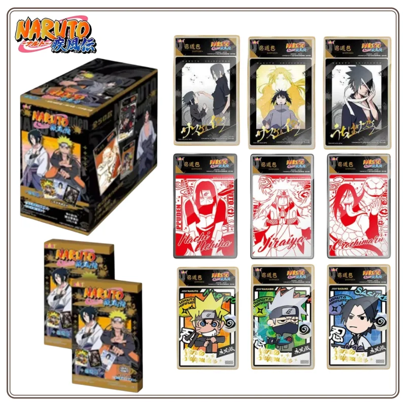 In-stock Naruto Card Shippuden Polaroid Card Ninja Bag Naruto Uchiha Itachi Gaara Acrylic Cards Anime Collection Card Toy Gift
