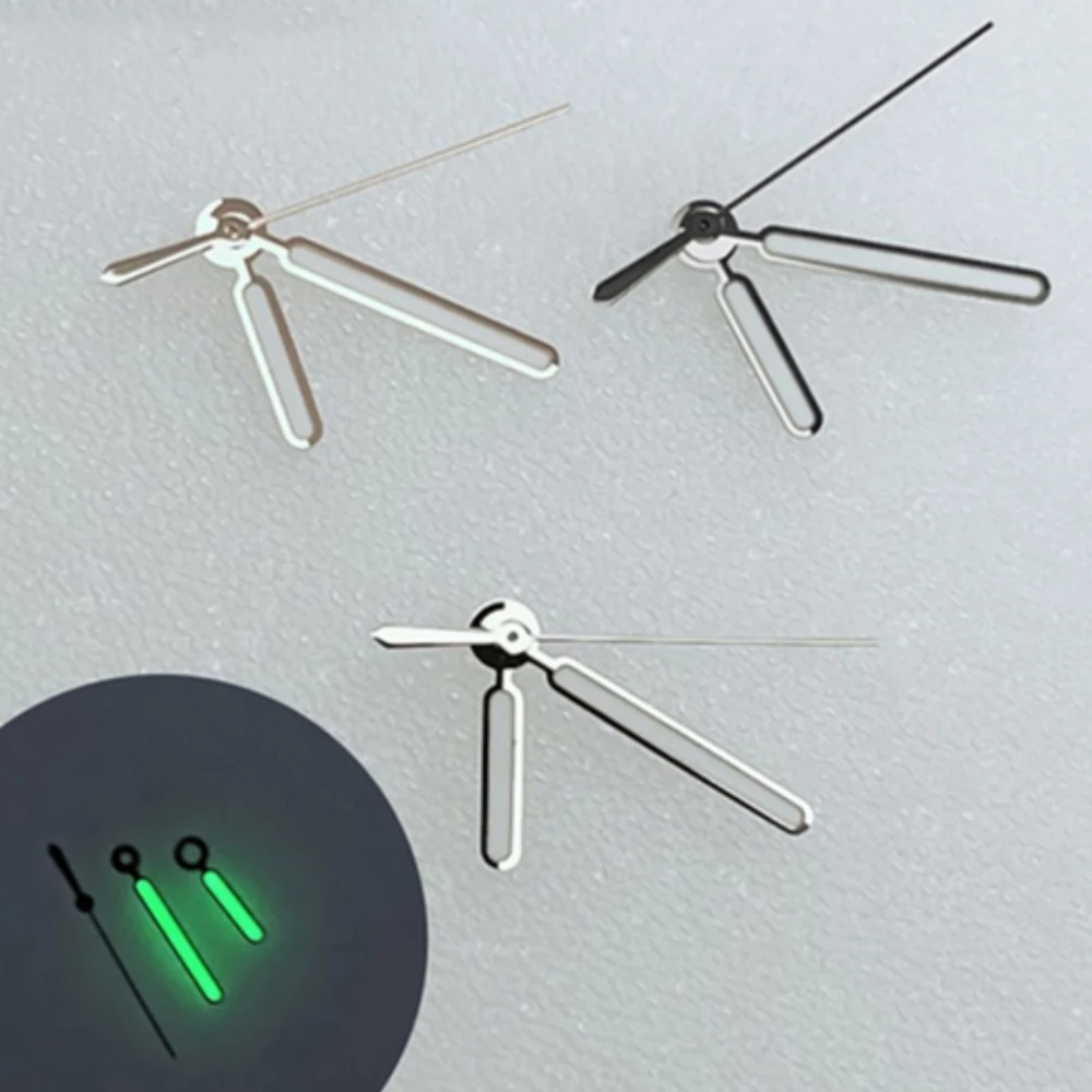 

NH35 Hands 13mm 12.5mm 8.5mm Watch Hands Green Luminous Pointers for NH35 NH36 Movement 3Pins Needles Watch Accessories Parts
