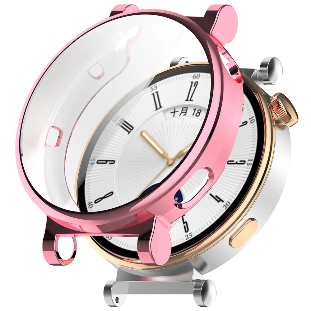 เคสนาฬิกาสำหรับ HUAWEI WATCH GT4 41mm Smart Watch TPU ซิลิโคนชุบปกป้องเต็มรูปแบบ