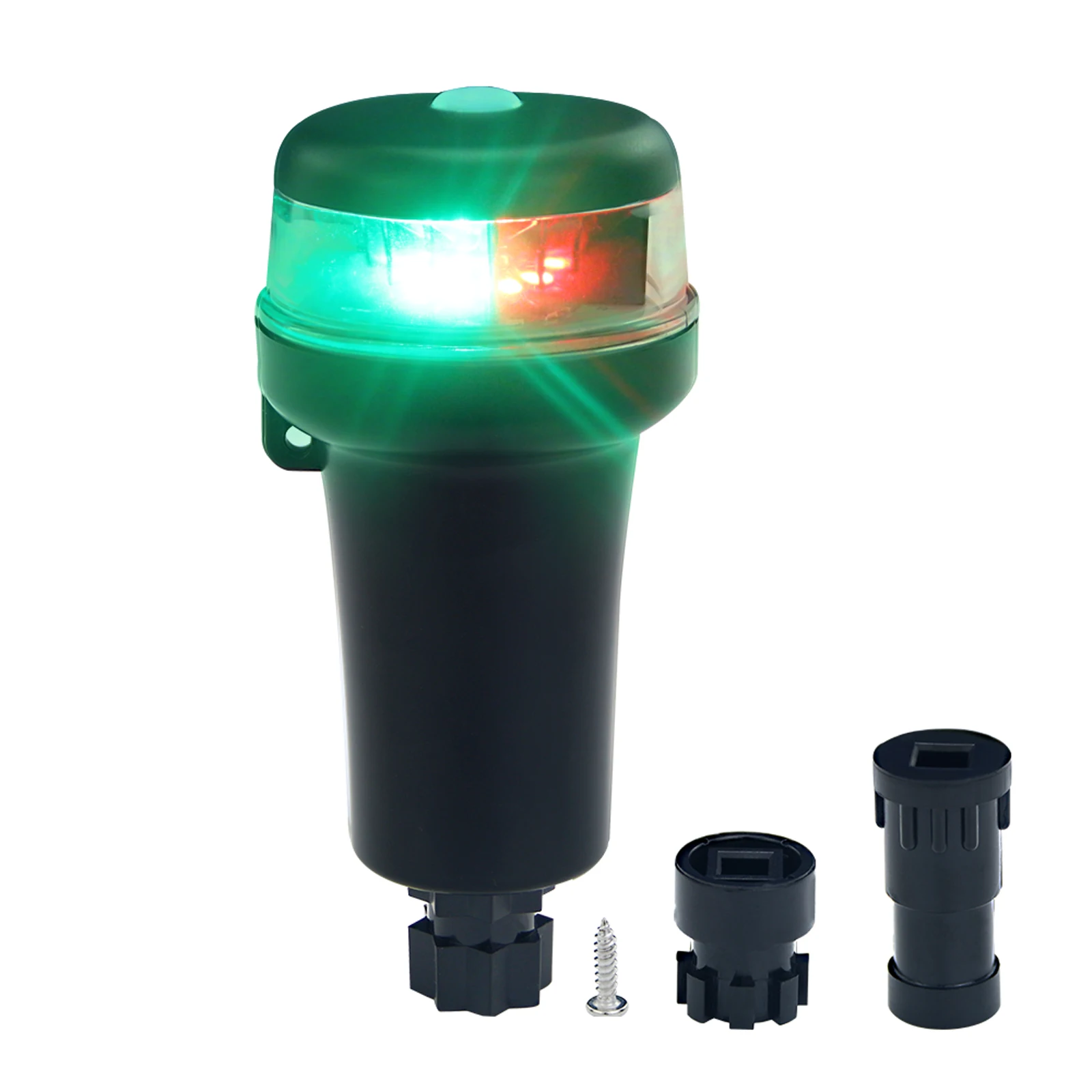 Luces navegación LED portátiles para kayak y barco – Rojo y verde