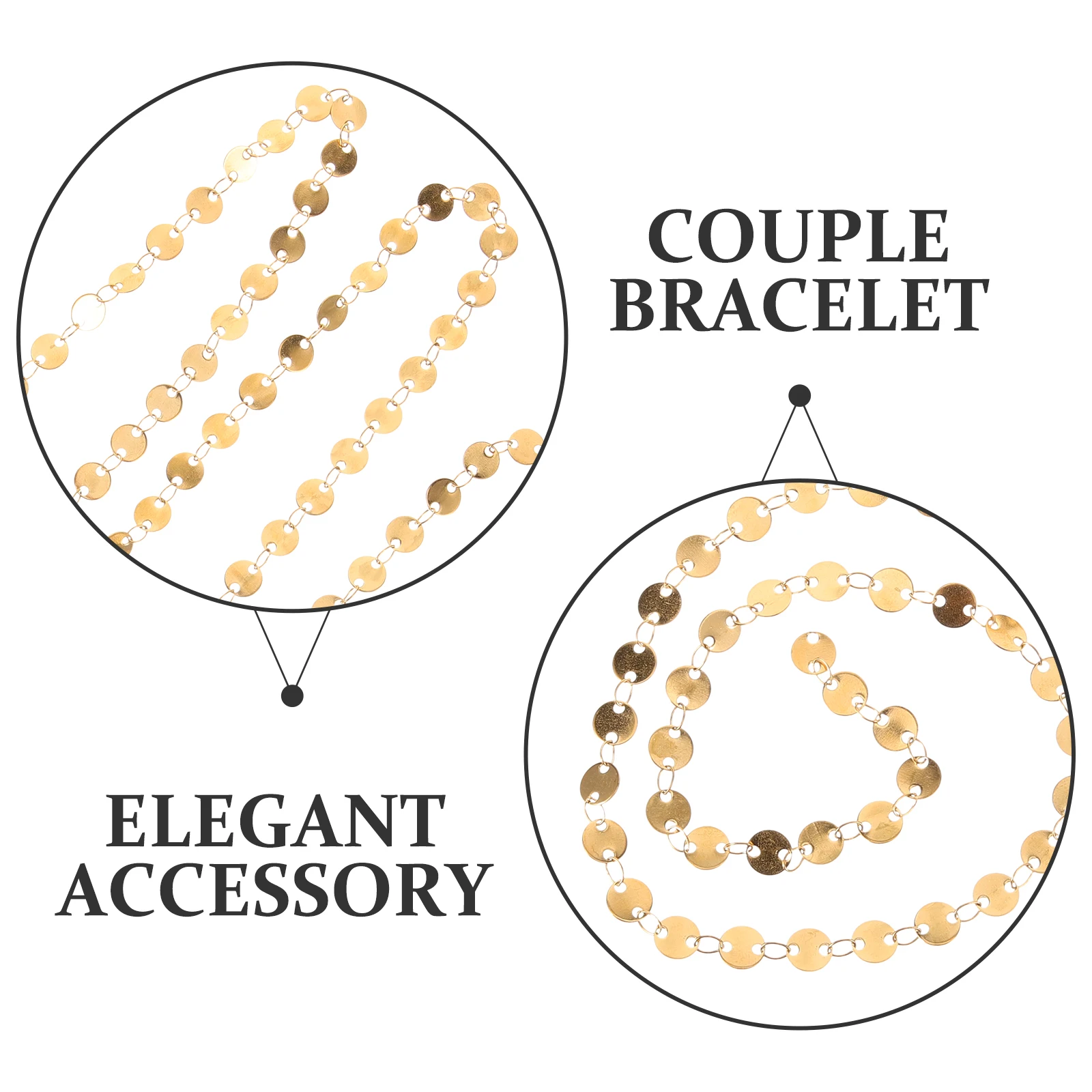 

Sequin Chain Chains for Jewelry Making Necklace Bracelet Material Stainless Steel