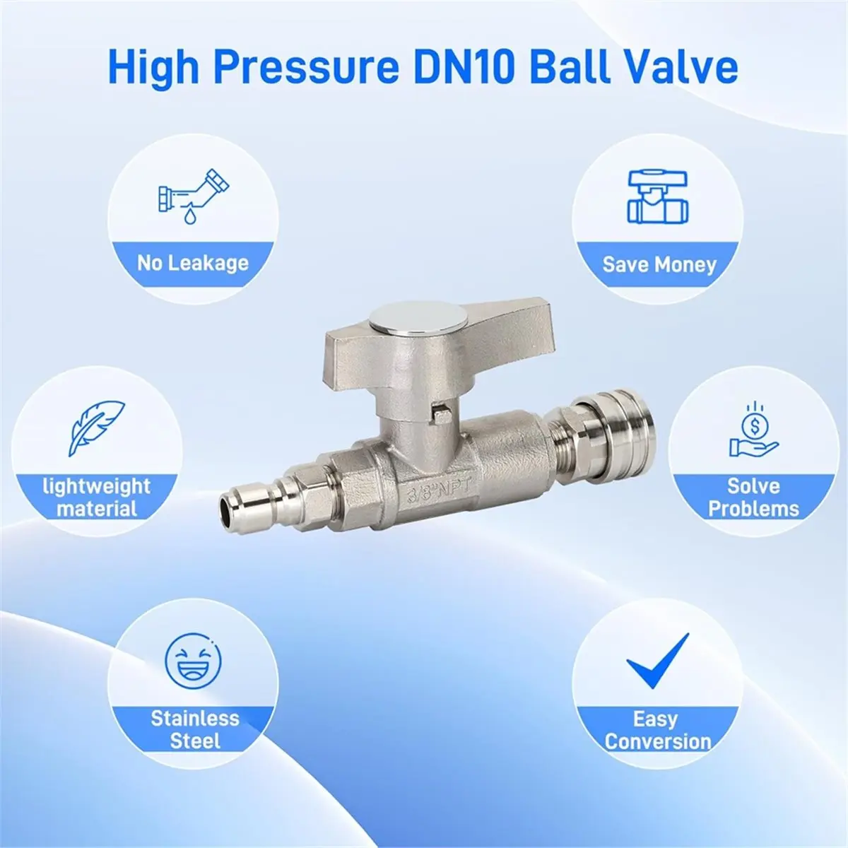 DT35BG Ball Valve Pressure Washer, 3/8