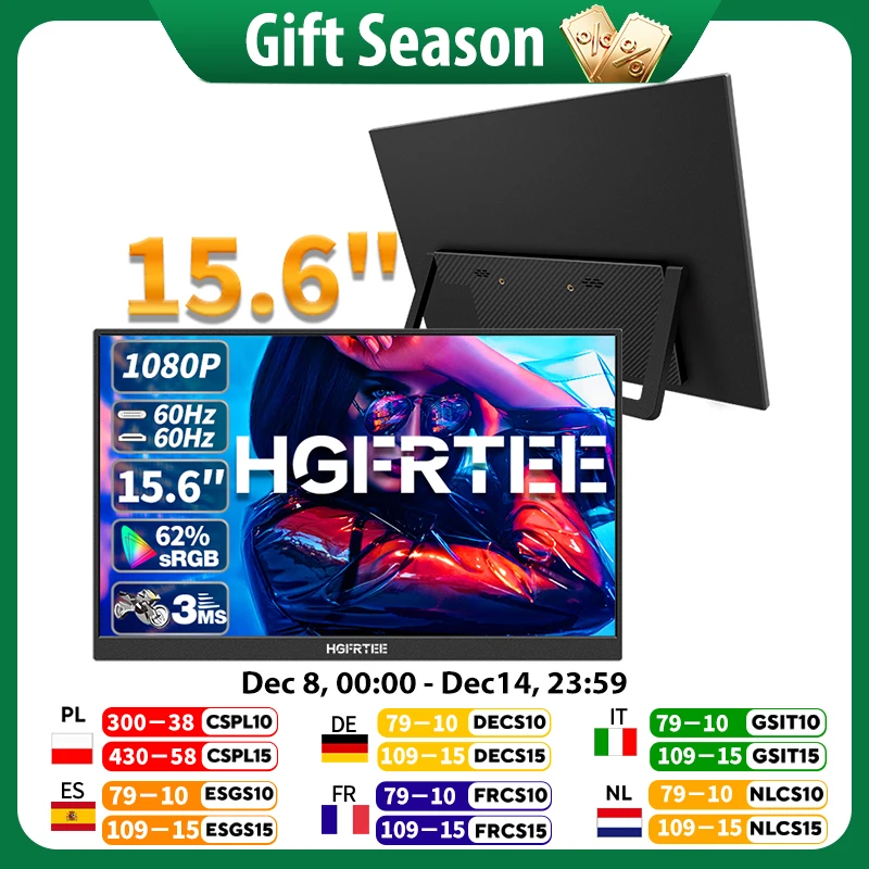 Hgfrtee 15.6Inch Po… - image