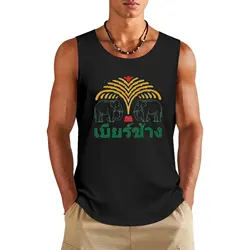 Thai Chang Beer Thailand Elephant Tank Top fitness clothing for men Men's summer t-shirt t-shirts for men