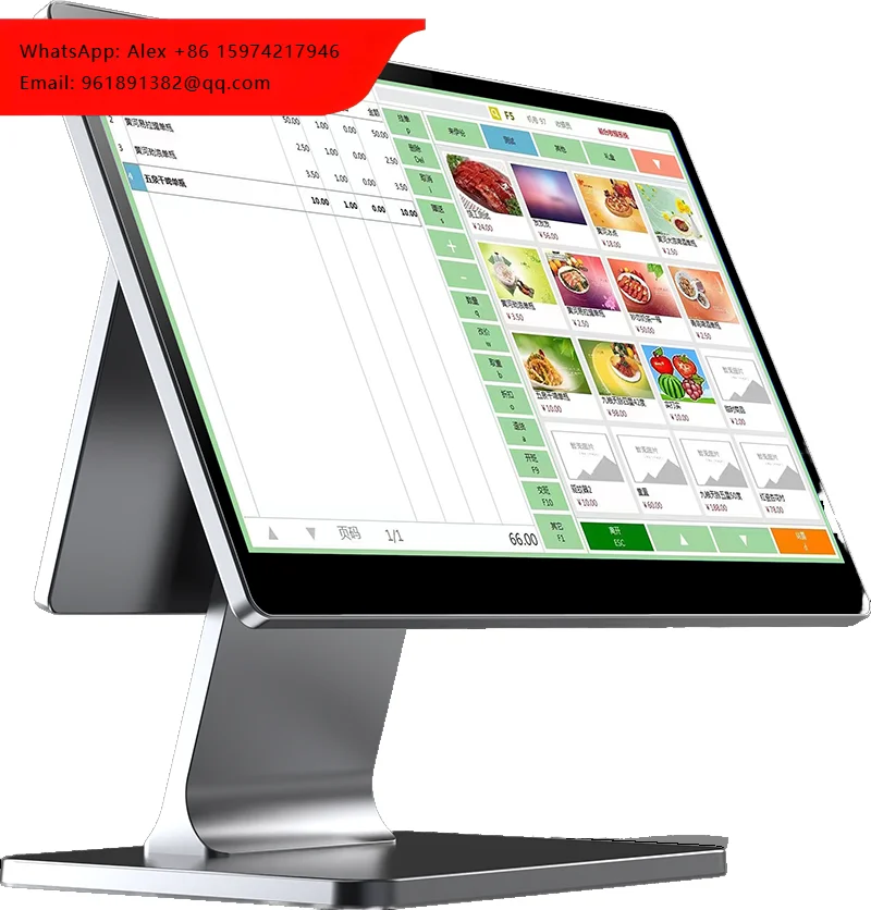 

Abeloe Pos System Dual Screen 15.6 Double Touch Screen Built-in Printer Cheap Pos Cashier Capacitive Monitor Terminal POS