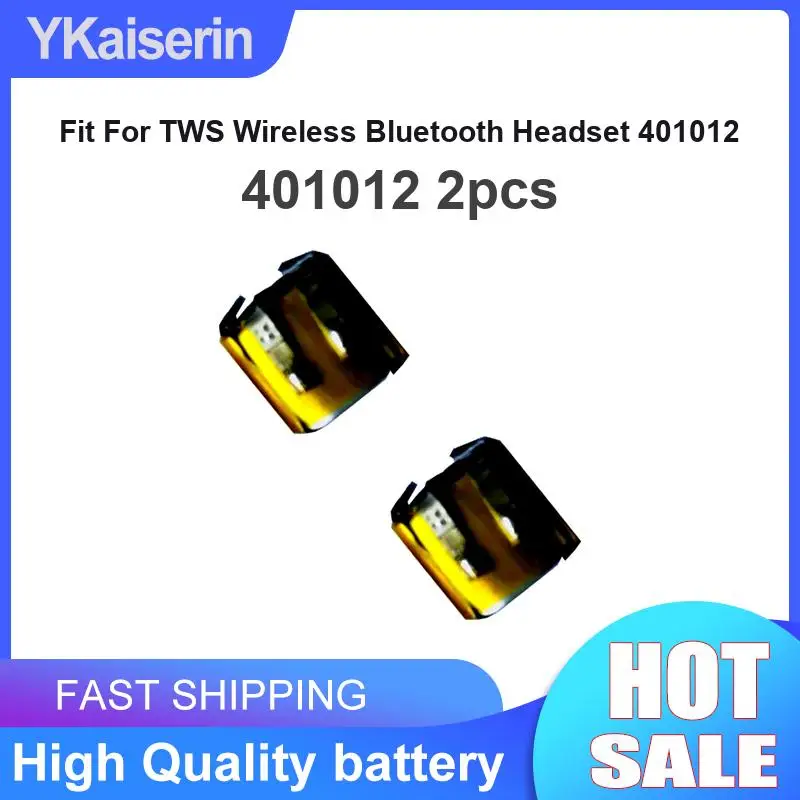 Stable Power Supply Earphone Battery Fit For Tws Wireless Bluetooth Headset 401012 2pcs 30mAh