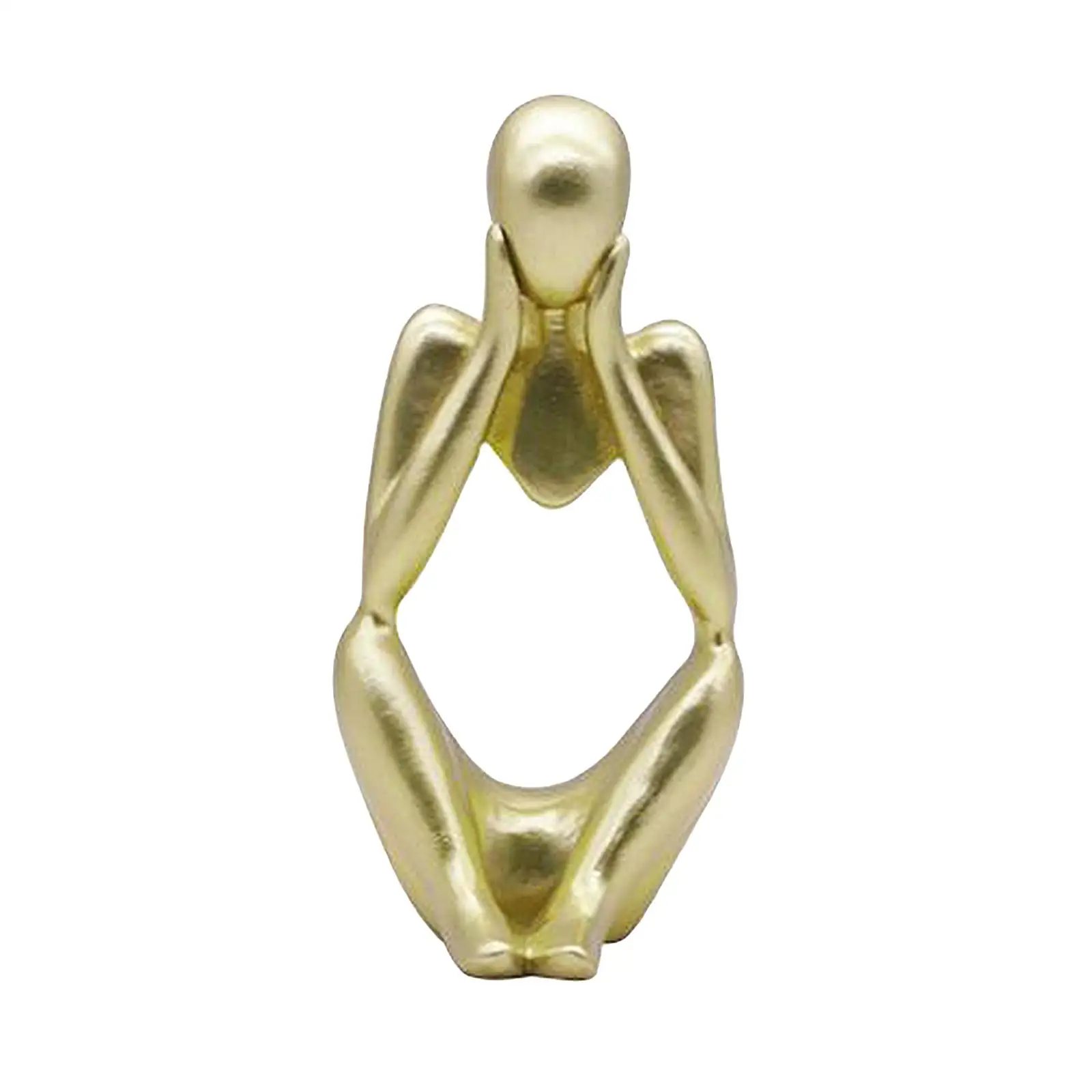 Thinker Sculpture Characters Crafts Figurine Home Office Shelf Statues