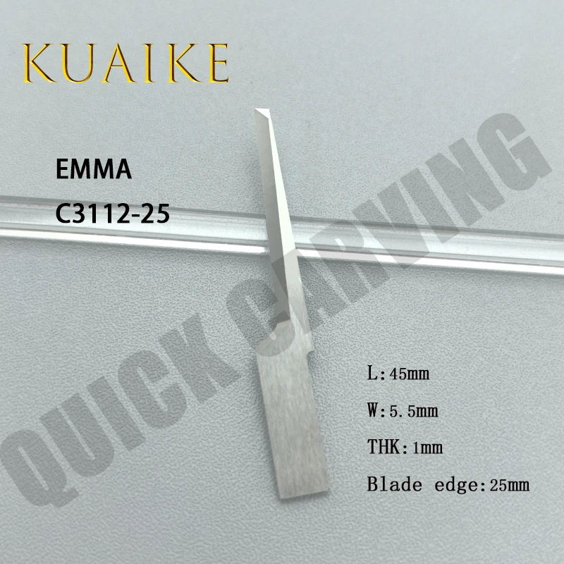 10 قطعة EMMA كربيد التنغستن تهتز شفرة الجلود قطع سكين لصناعة الأحذية C3112-5 C3112-10 C3112-15 C3112-20 C3112-25