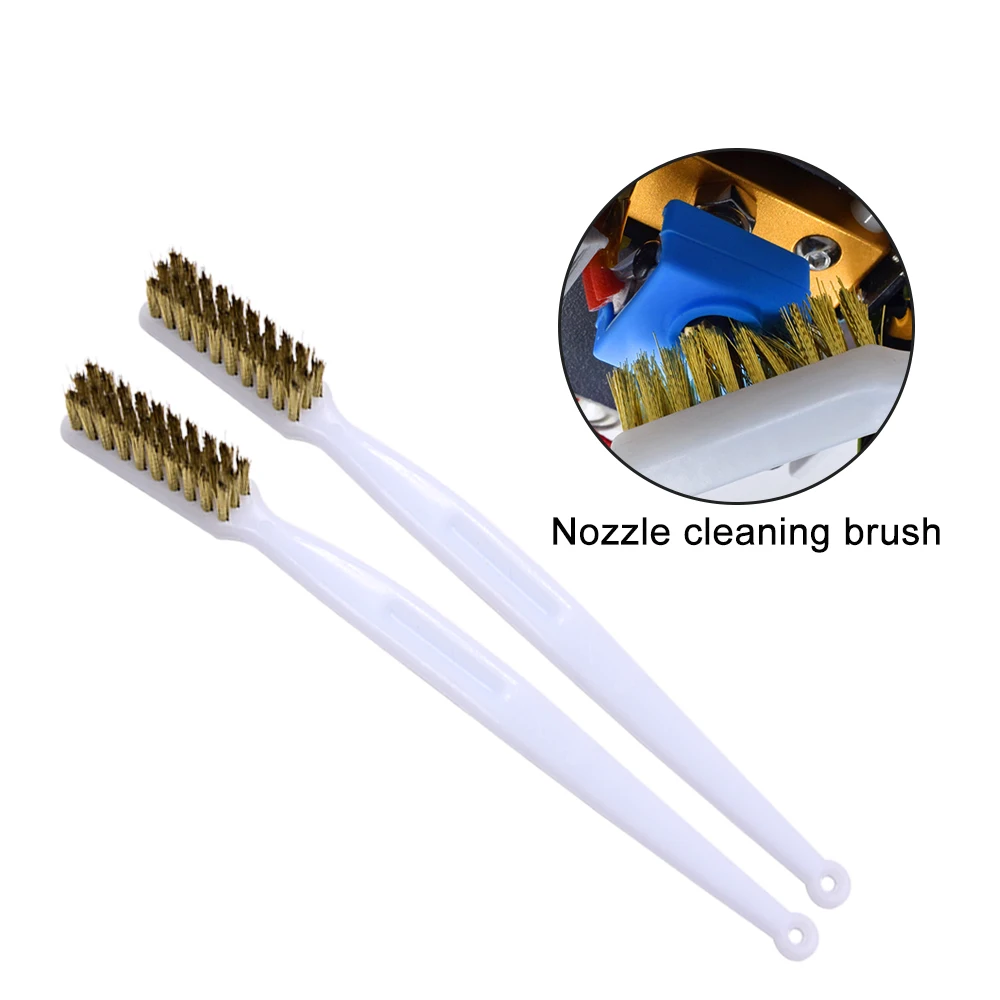 1/3/5pcs Mini Brass Wire Brush Set for 3D Printer Parts Paint & Rust Removal Industrial Metal Polishing Burr Cleaning Tool