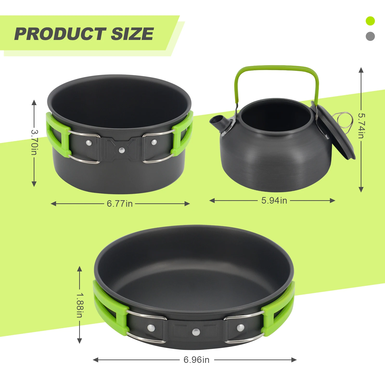 Camping Cookware Aluminium Alloy Folding Camping Cooking Set Camping Accessories