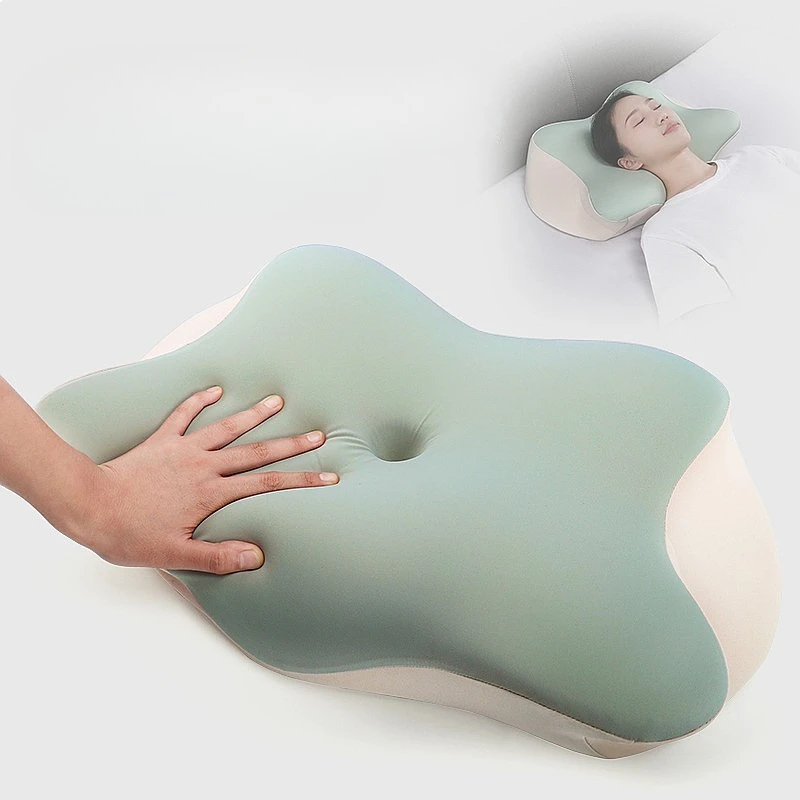 Pillow Neck Support Memory Foam Non-Sagging Slow Rebound Class A Fabric Butterfly Pillow for Side Sleeping