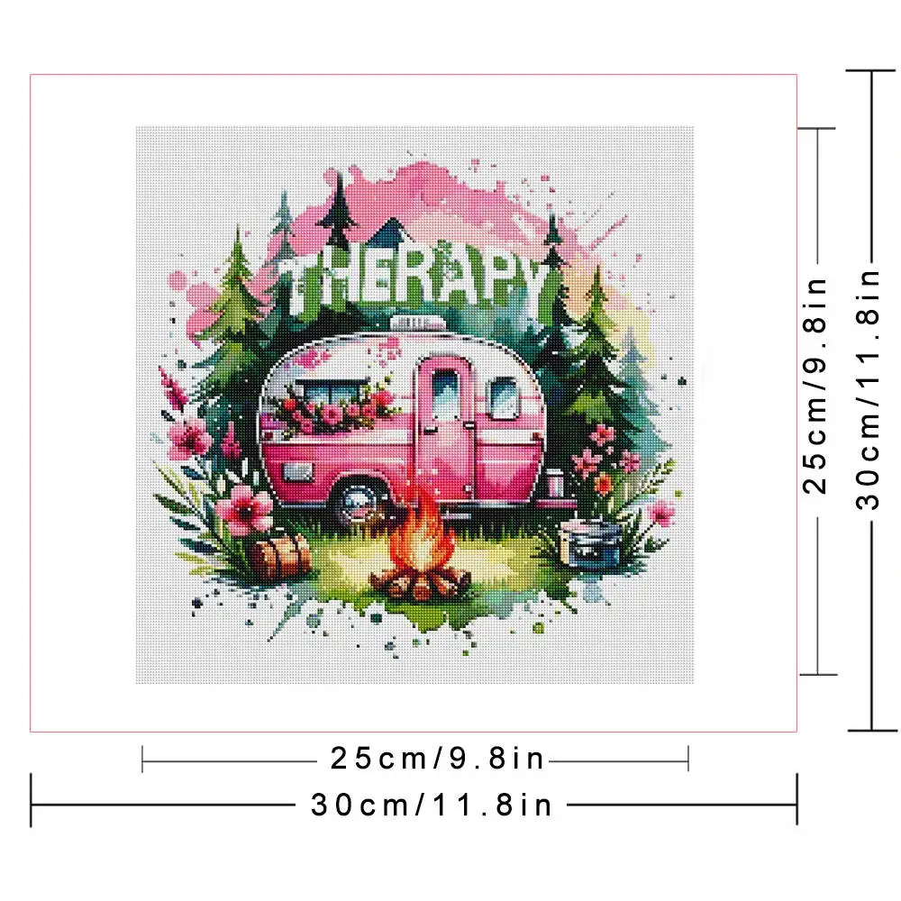 Huacan Car Diamond Paintings Pictures Landscape Diamond Mosaic 5d Cross Stitch Complete Kit Wall Decor Living Room