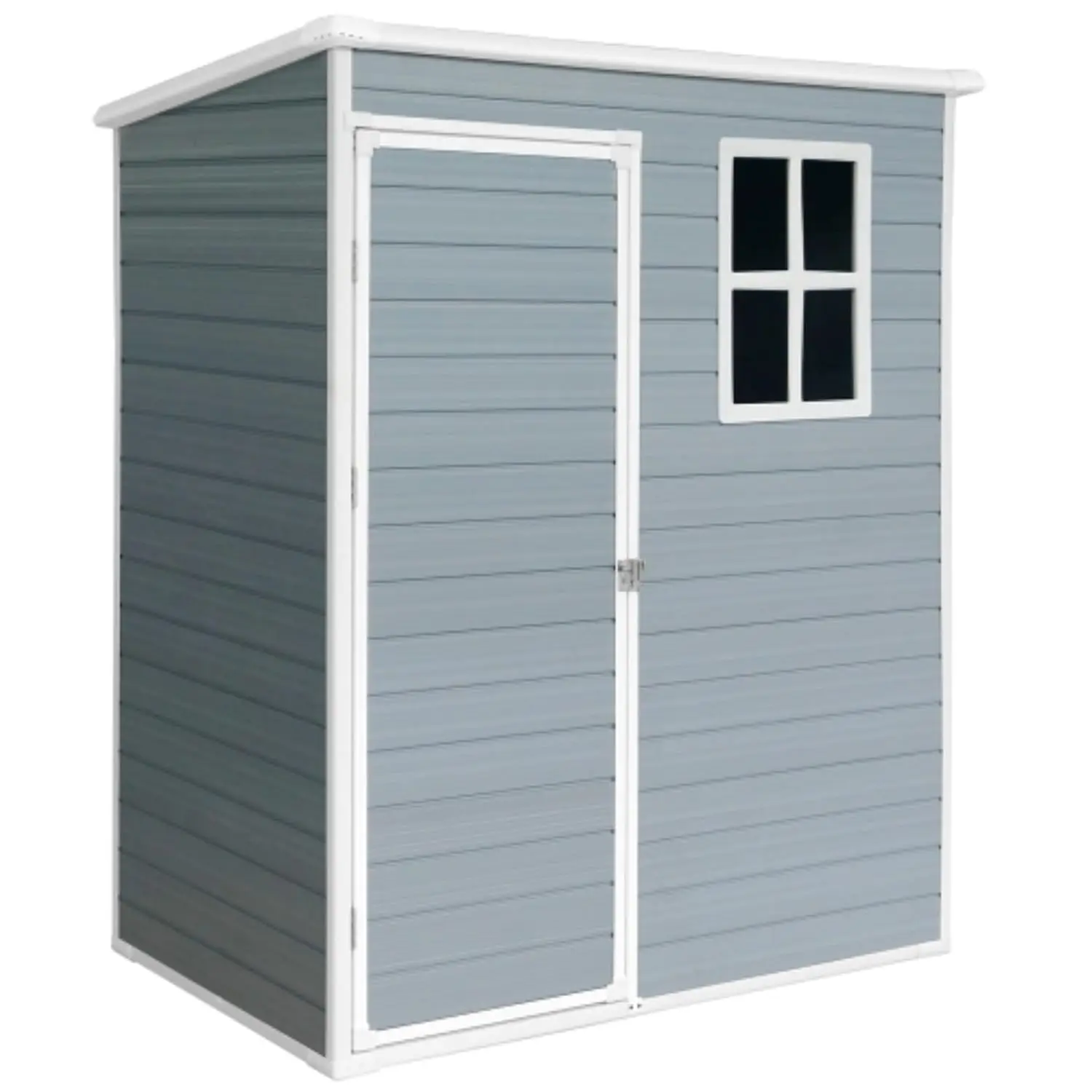 5x3 FT Outdoor Resin Storage Shed Weatherproof Garden Tool Organizer, Customized