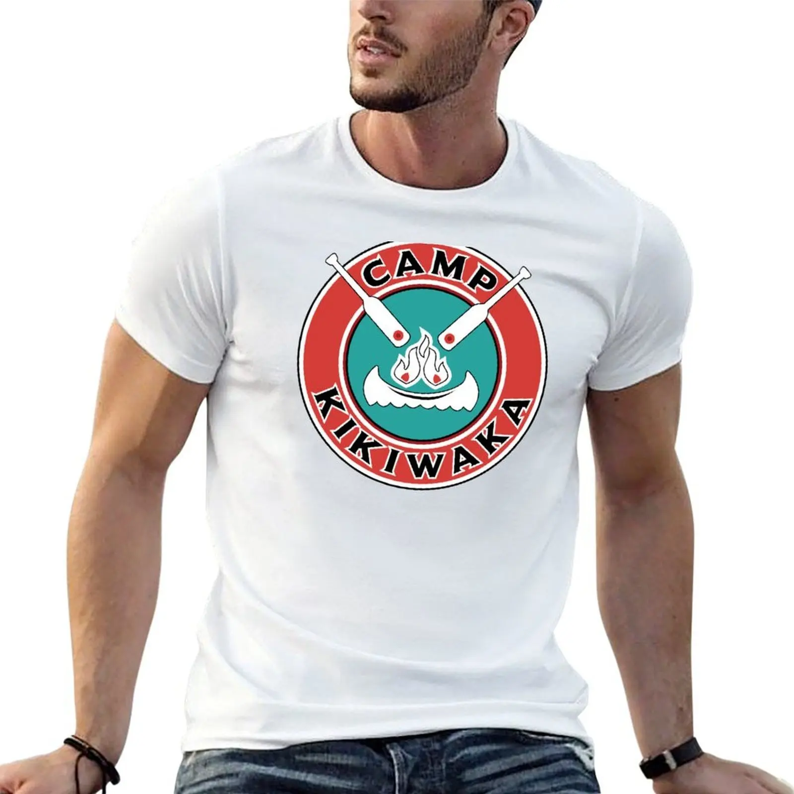 Maine Camp T-Shirt sports fans blue archive mens graphic t-shirts