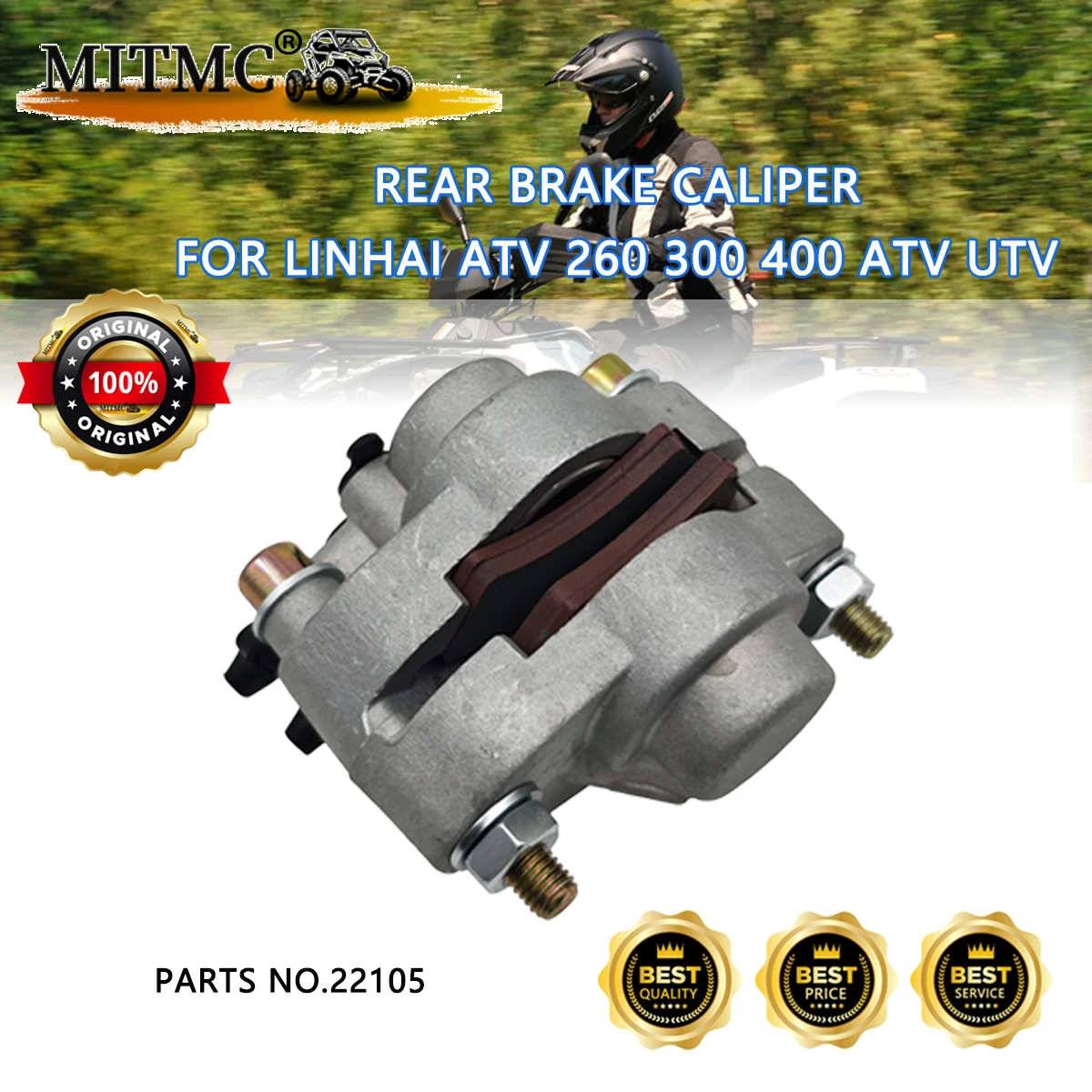 Zacisk hamulca tylnego do Linhai ATV 260 300 400 ATV UTV Części nr. 22105