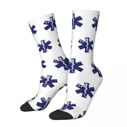 Autunno inverno Casual donna uomo Star Of Life EMT Socks paramedico Medic ambulanza calzini da calcio che assorbono il sudore