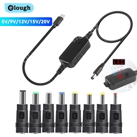 Elough Type C To DC Boost Cable USBC DC 5V/9V/12V/15V/20V WiFi to Power bank Cable Connector For Wifi Router Laptop Step-up Cord