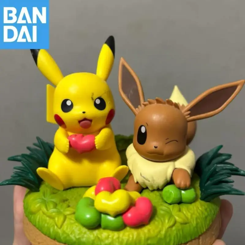 Bandai Namco Banpresto Pokemon Psyduck Slowpoke Charizard Charmander Pikachu Eevee Gengar Anime Model Kid Collector Figurine Toy