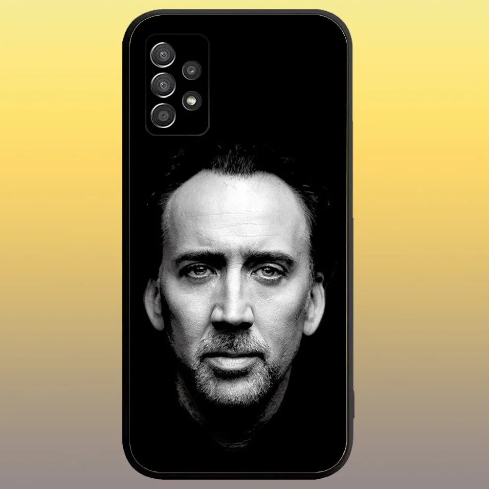 Nicolas Cage Phone Case for SamsungA 91,80,73,72,71,70,53,52,51,42,41,40,32,31,30,22,21,20,13 S 4G 5G Soft Black Case image 4
