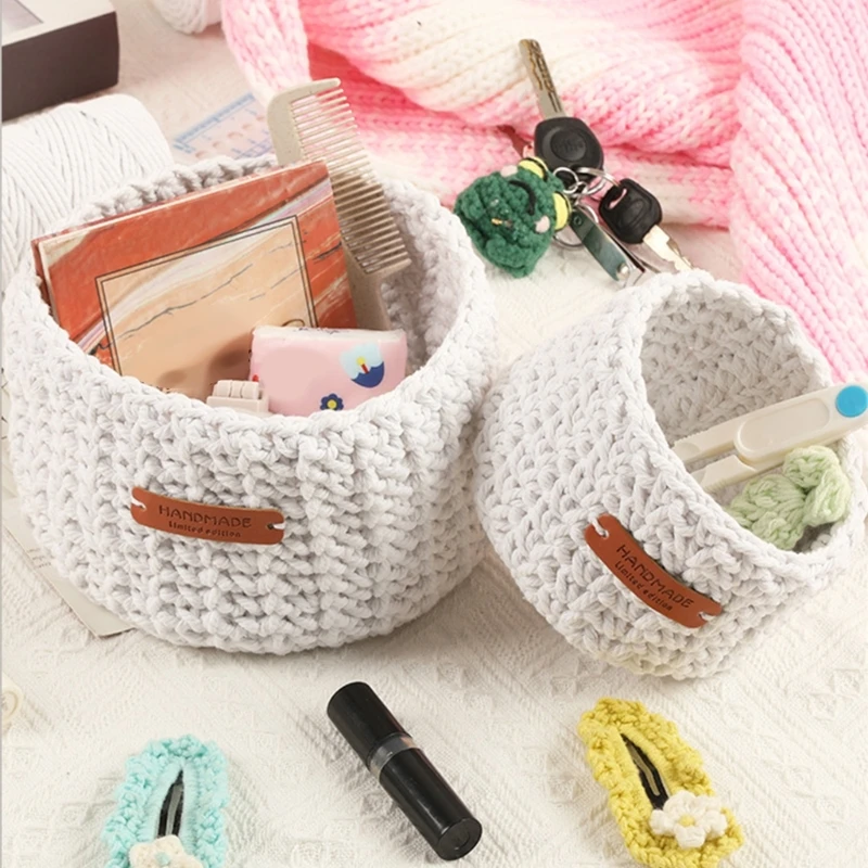 

Crochet Crochet Basket Making Set For Beginner Adult Handmade Art Craft With Step-by-Step Instruction Cotton Yarn Hook B03E