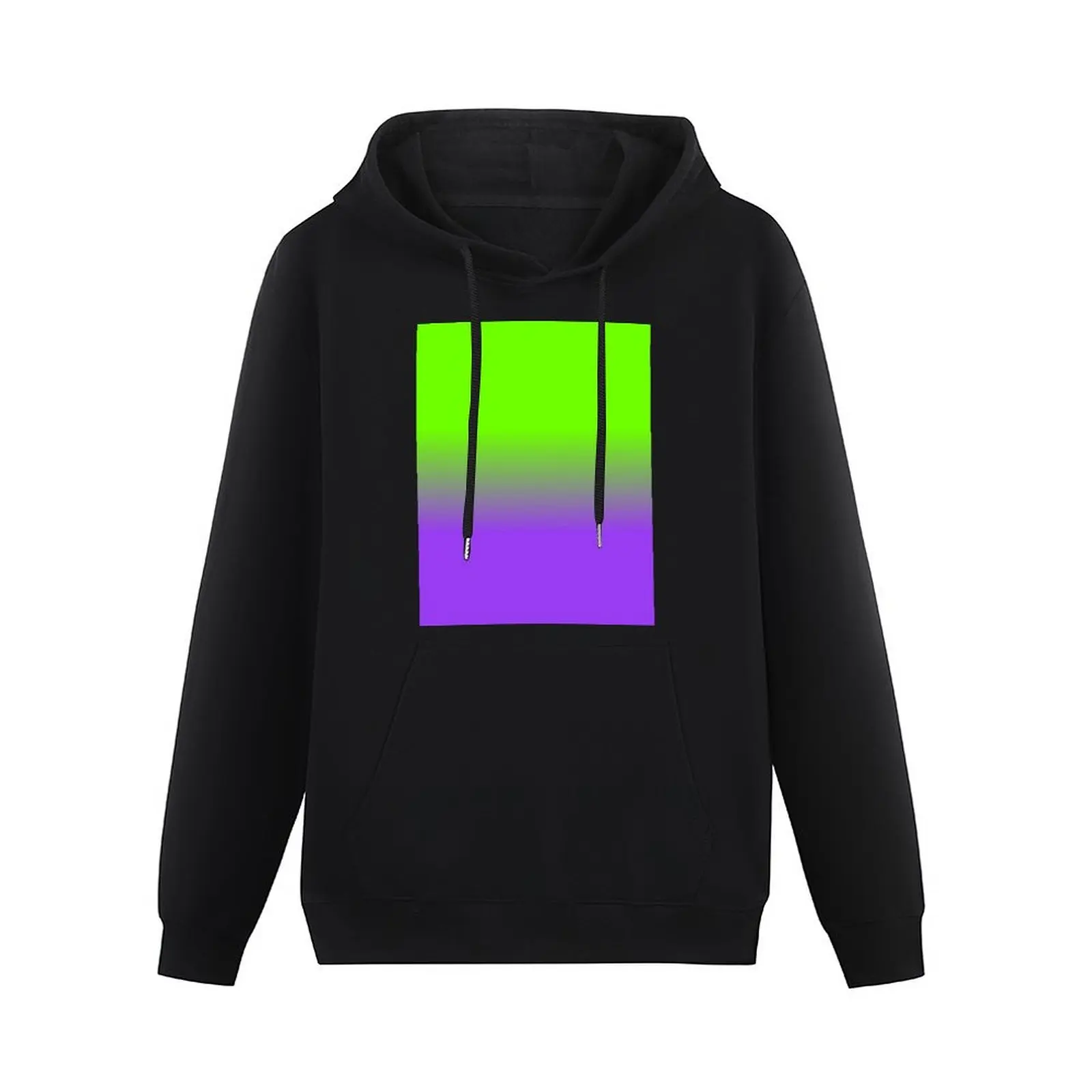 Neon Purple and Neon Green Ombré Shade Color Fade Pullover Hoodie men's clothes aesthetic clothing fashion men hoodie graphic