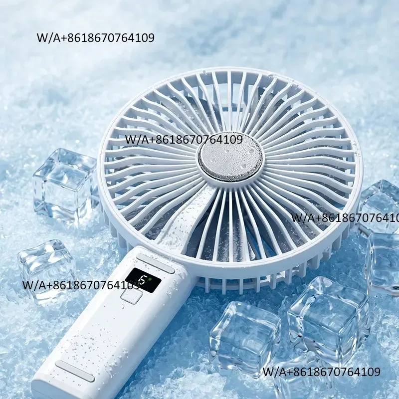 Handheld Ice Compress Small Fan Electric Fan Mini Usb Charging Portable Dormitory Outdoor Silent Ice Mist Cold Fan