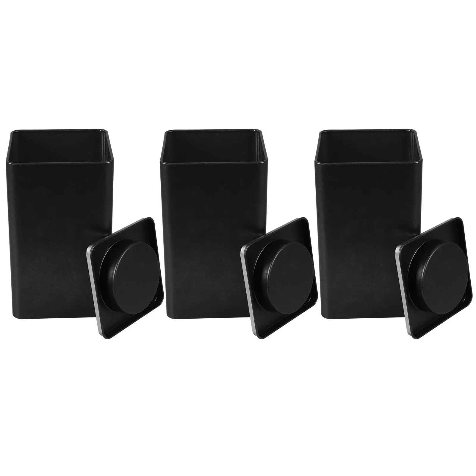 

3pcs Retro Tin Cans Airtight Tea Coffee Storage Containers 161mm Square Metal Boxes Loose Leaf Sugar Organizer Kitchen